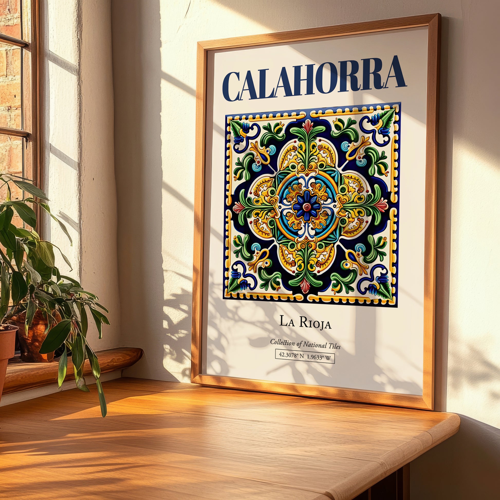 Calahorra, Spain – Travel Poster, clean layout with no caption