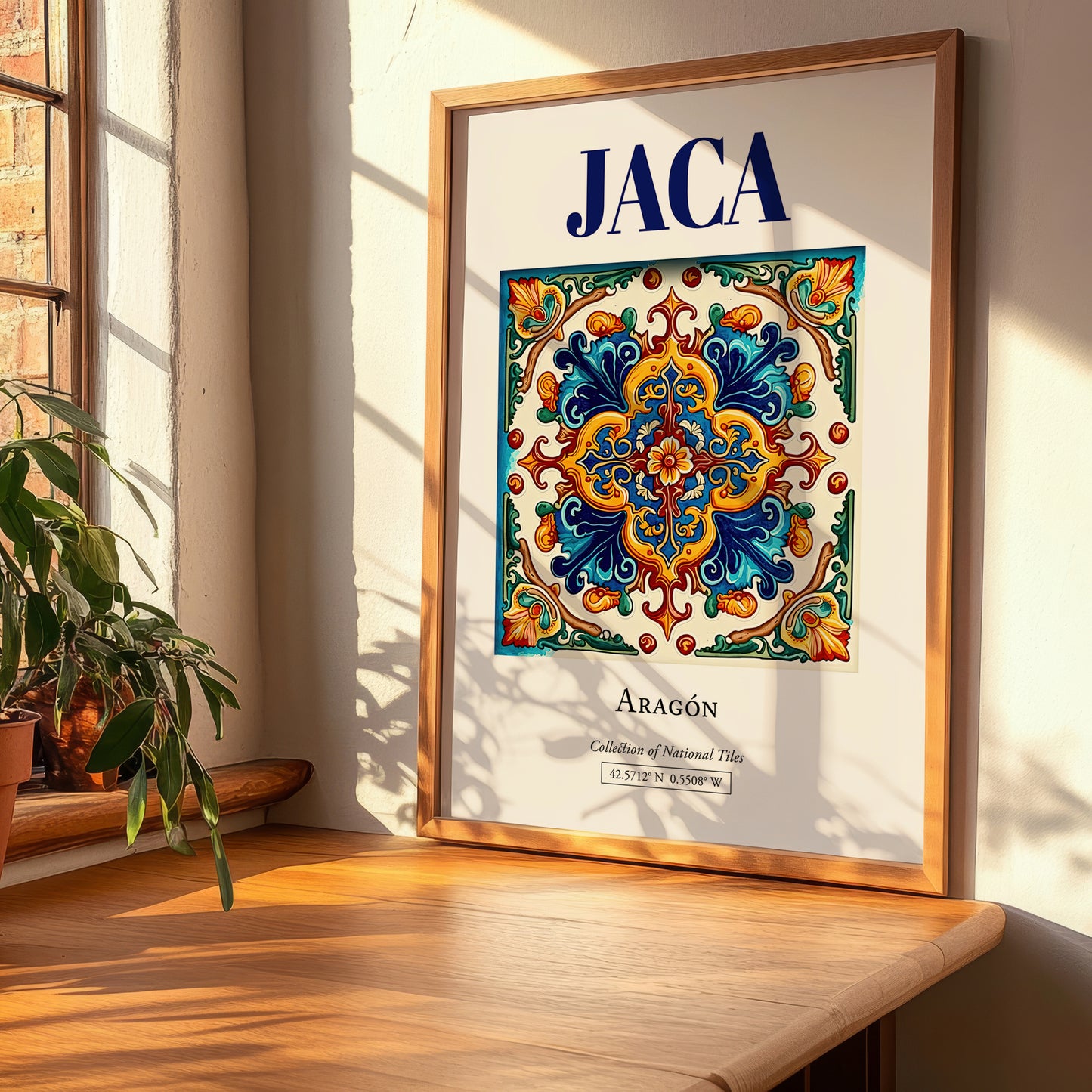 Jaca, Spain – Travel Print, clean layout with no caption
