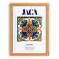 Jaca, Spain – Travel Print, set in oak frame