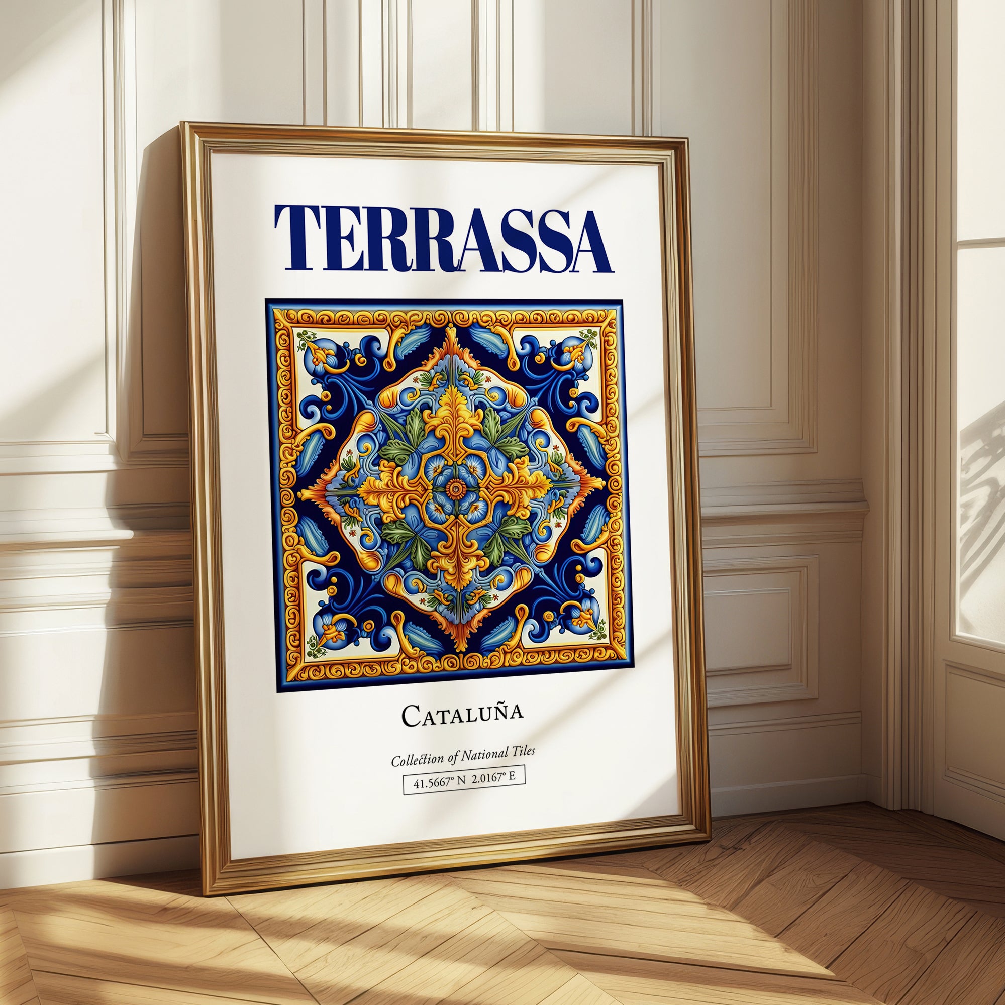 Terrassa, Spain – Wanderlust-Inspired Poster, styled in a charming Paris street view