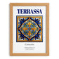 Terrassa, Spain – Wanderlust-Inspired Poster, set in oak frame