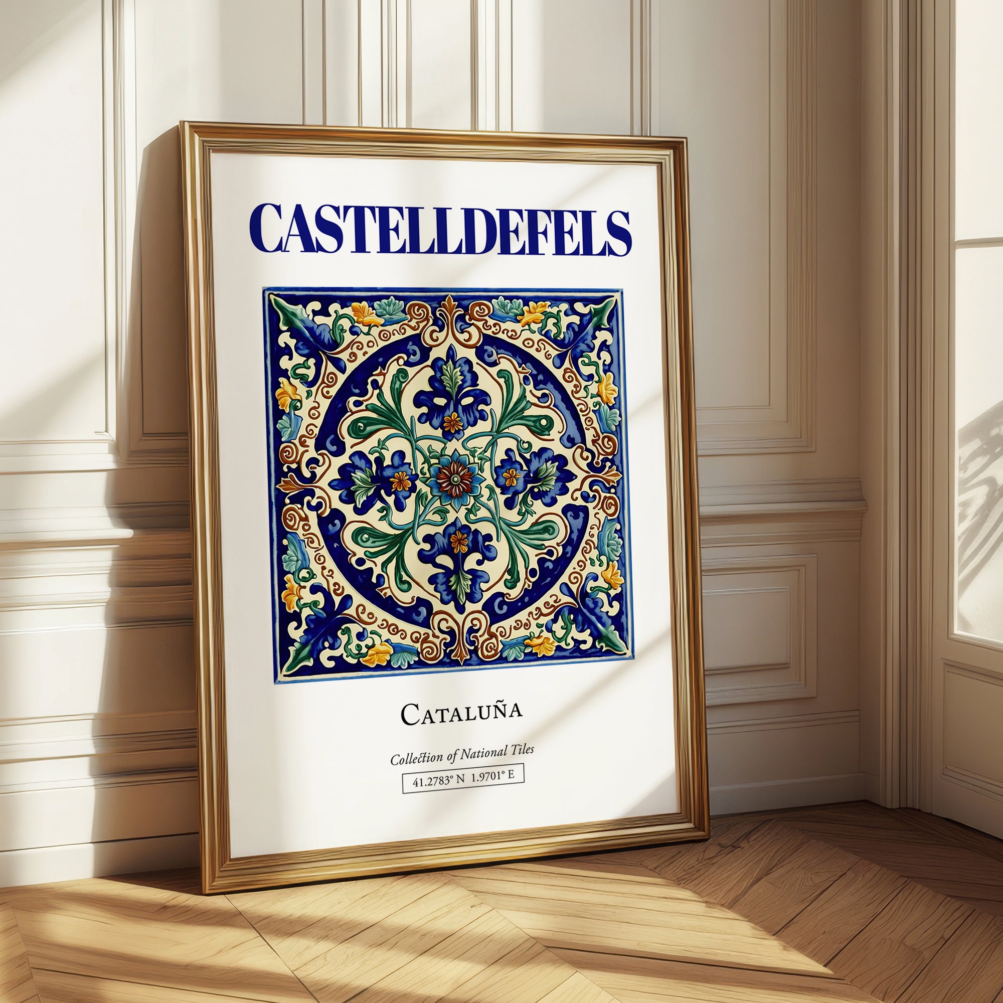 Castelldefels, Spain – Travel Print, styled in a charming Paris street view