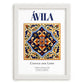Ávila, Spain – Travel Print, placed in minimal white frame