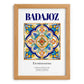 Badajoz, Spain – Travel Poster, set in oak frame