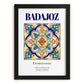 Badajoz, Spain – Travel Poster, in sleek black frame