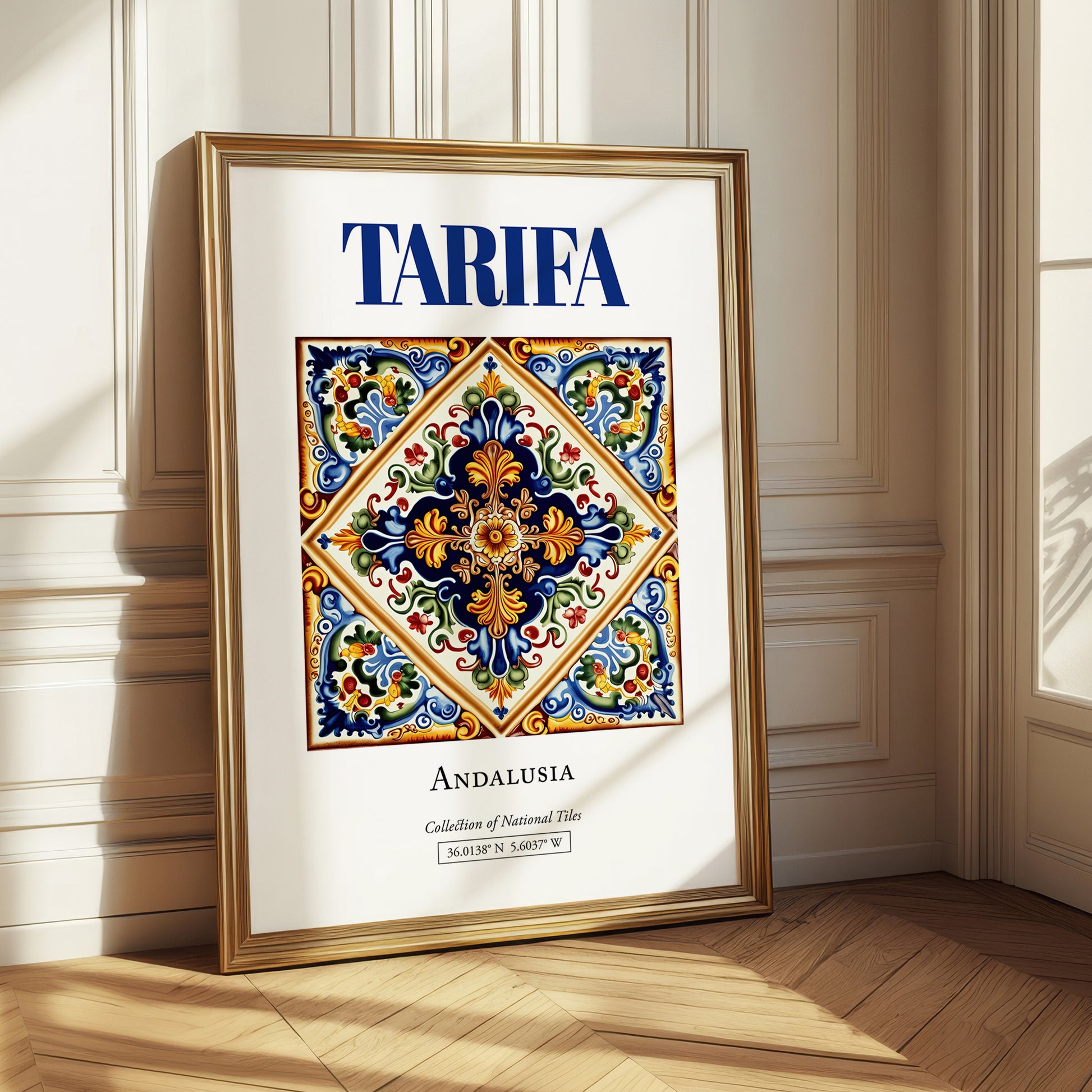 Tarifa, Spain – Historic Cities Art Print, styled in a charming Paris street view