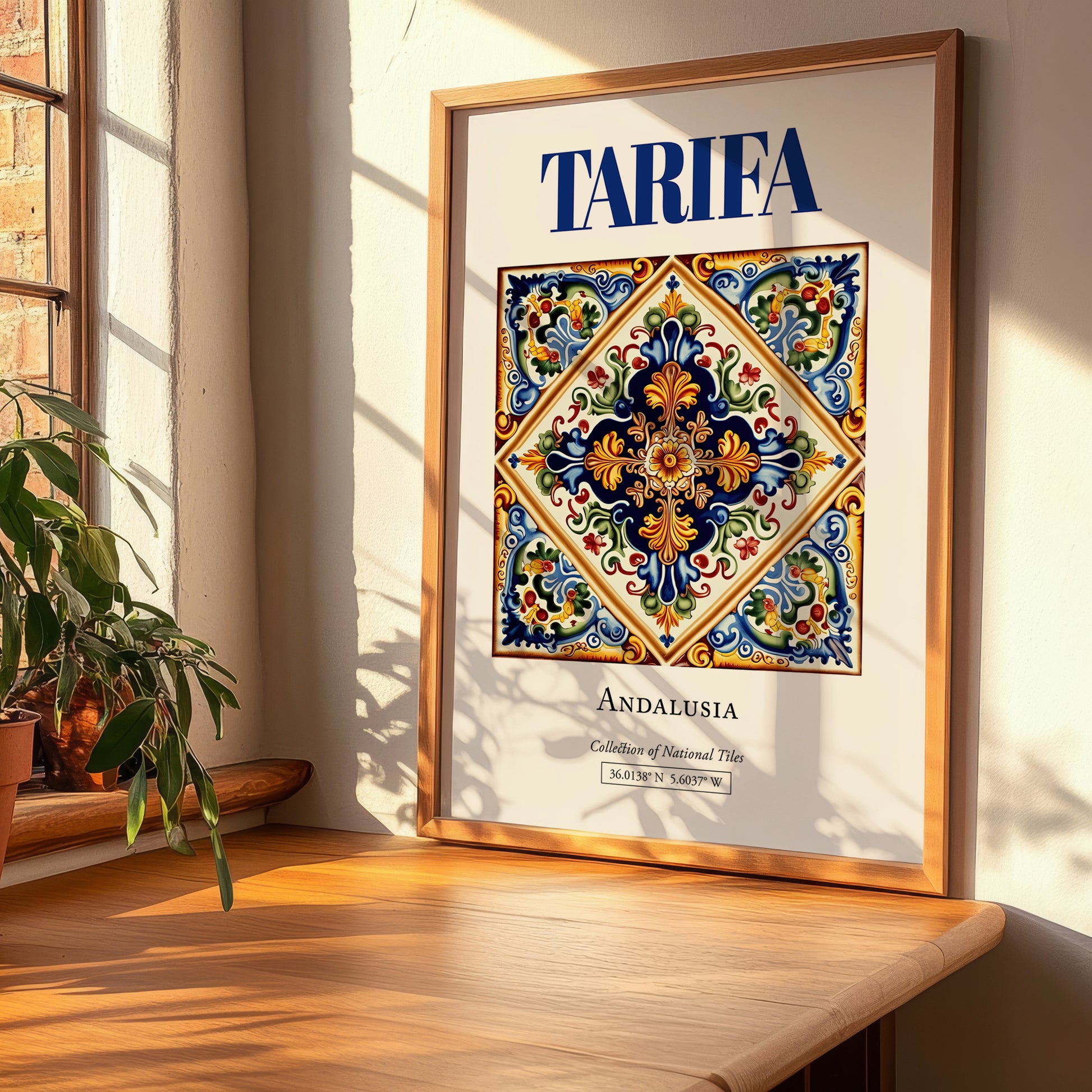 Tarifa, Spain – Historic Cities Art Print, clean layout with no caption