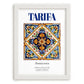Tarifa, Spain – Historic Cities Art Print, placed in minimal white frame