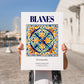 Blanes, Spain – Travel Print, no-text version framed in wood