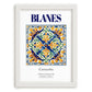 Blanes, Spain – Travel Print, placed in minimal white frame