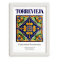 Torrevieja, Spain – Travel Print, placed in minimal white frame