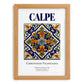 Calpe, Spain – Travel Poster, set in oak frame