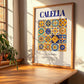 Calella, Spain – Illustrated Travel Poster, clean layout with no caption