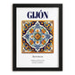 Gijón, Spain – Travel Wall Art, in sleek black frame
