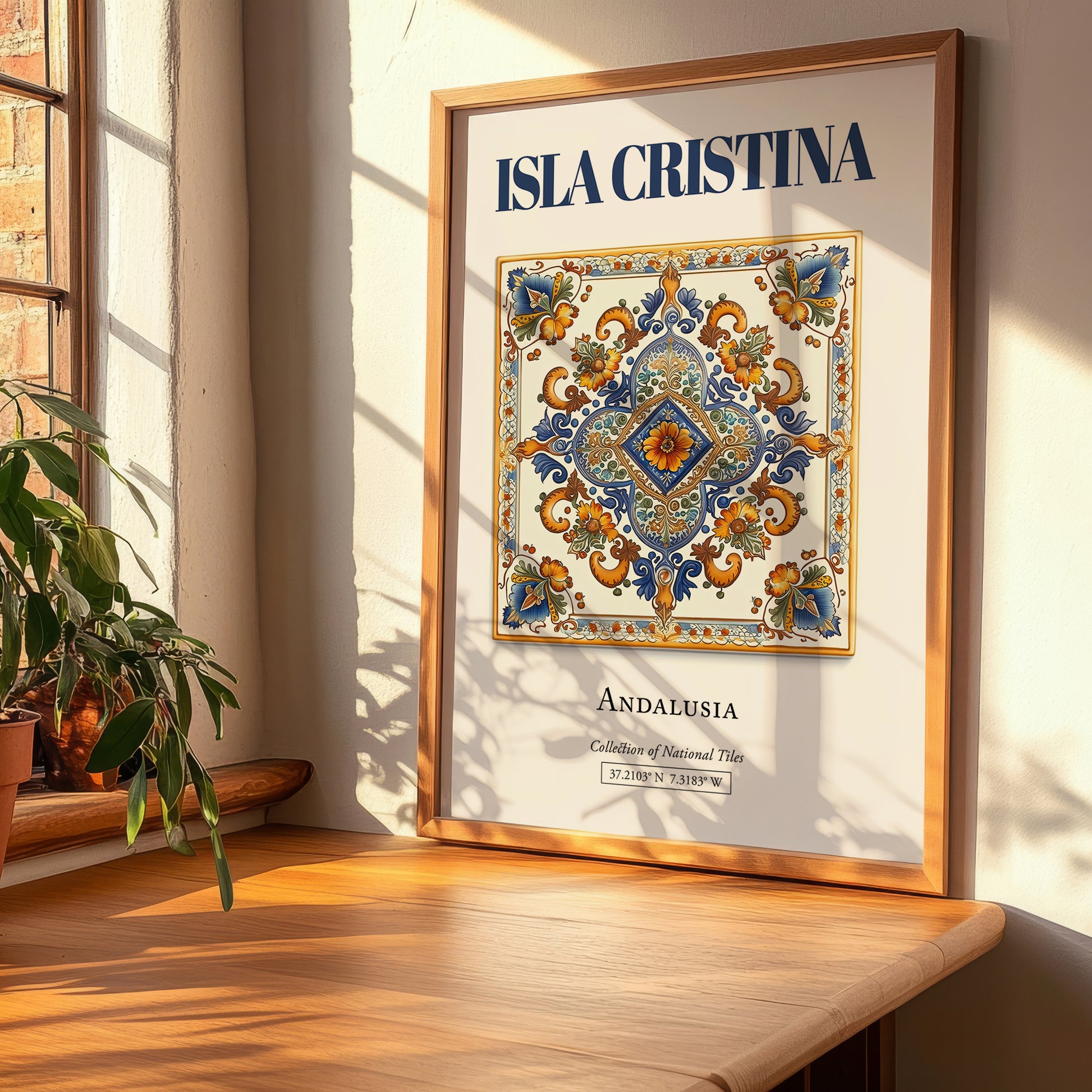 Isla Cristina, Spain – Travel Print, clean layout with no caption