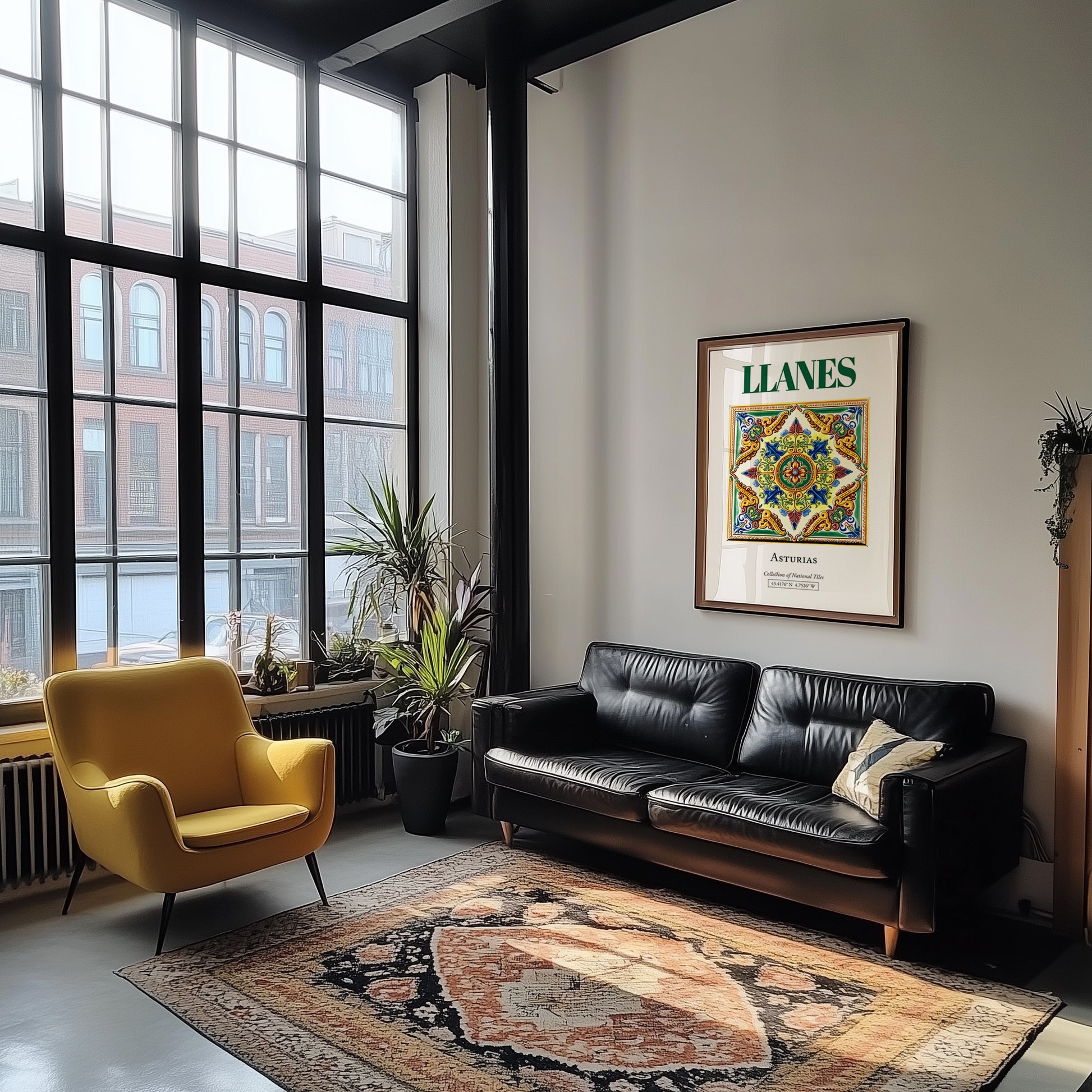 Llanes, Spain – Travel Wall Art, unframed on coastal sand