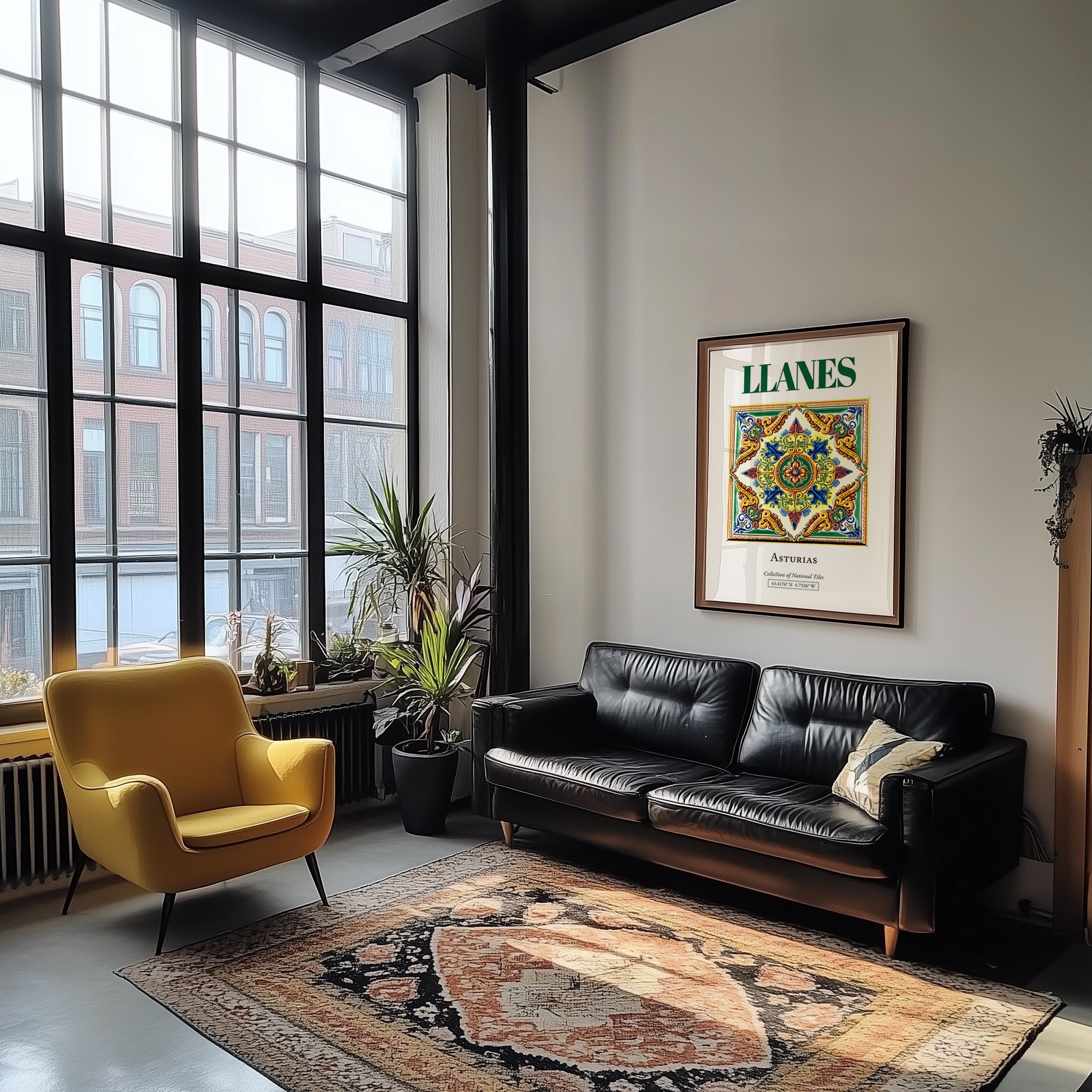 Llanes, Spain – Travel Wall Art, unframed on coastal sand