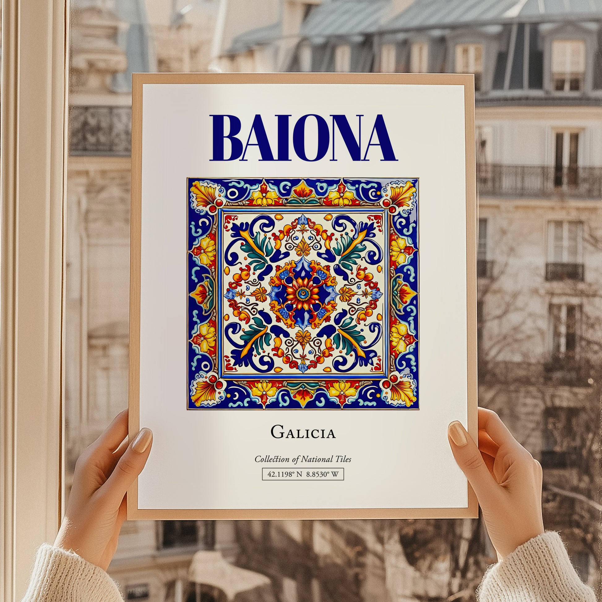Baiona, Spain – Retro Travel Poster