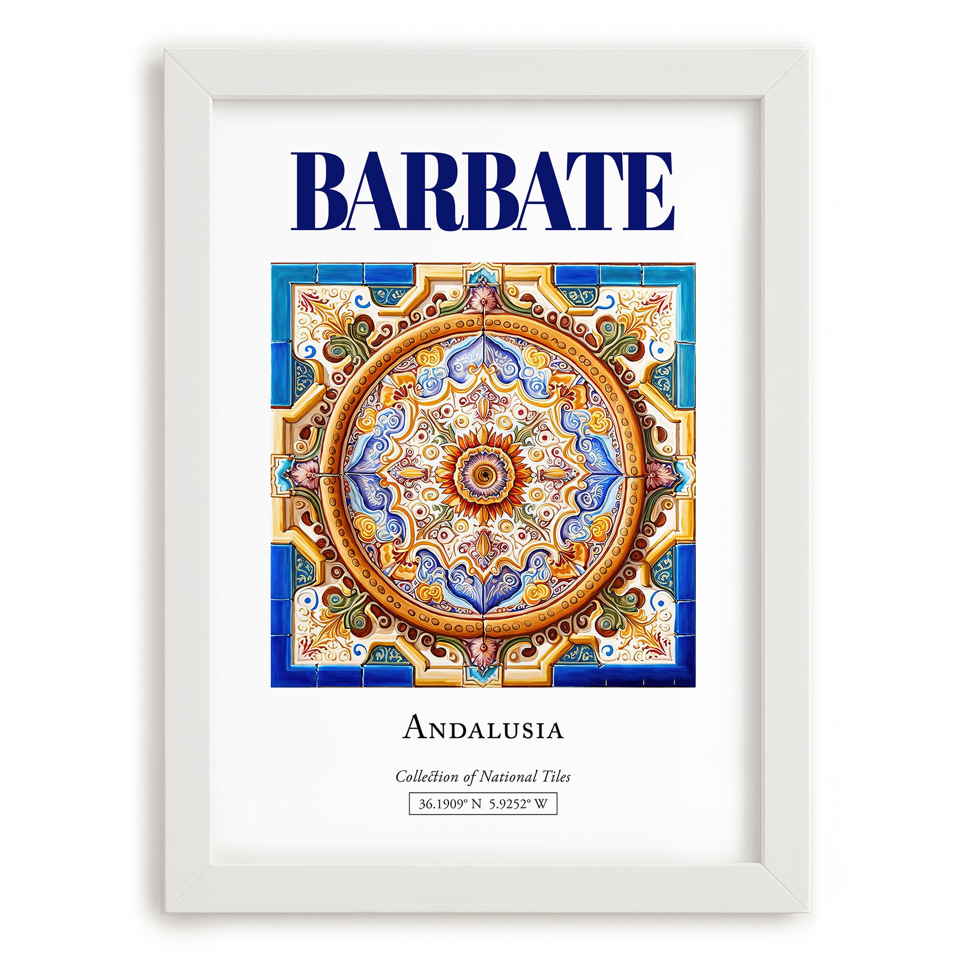 Barbate, Spain – Wanderlust-Inspired Poster, placed in minimal white frame