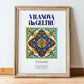 Vilanova i la Geltrú, Spain – Travel Print, in wooden frame leaning on the floor
