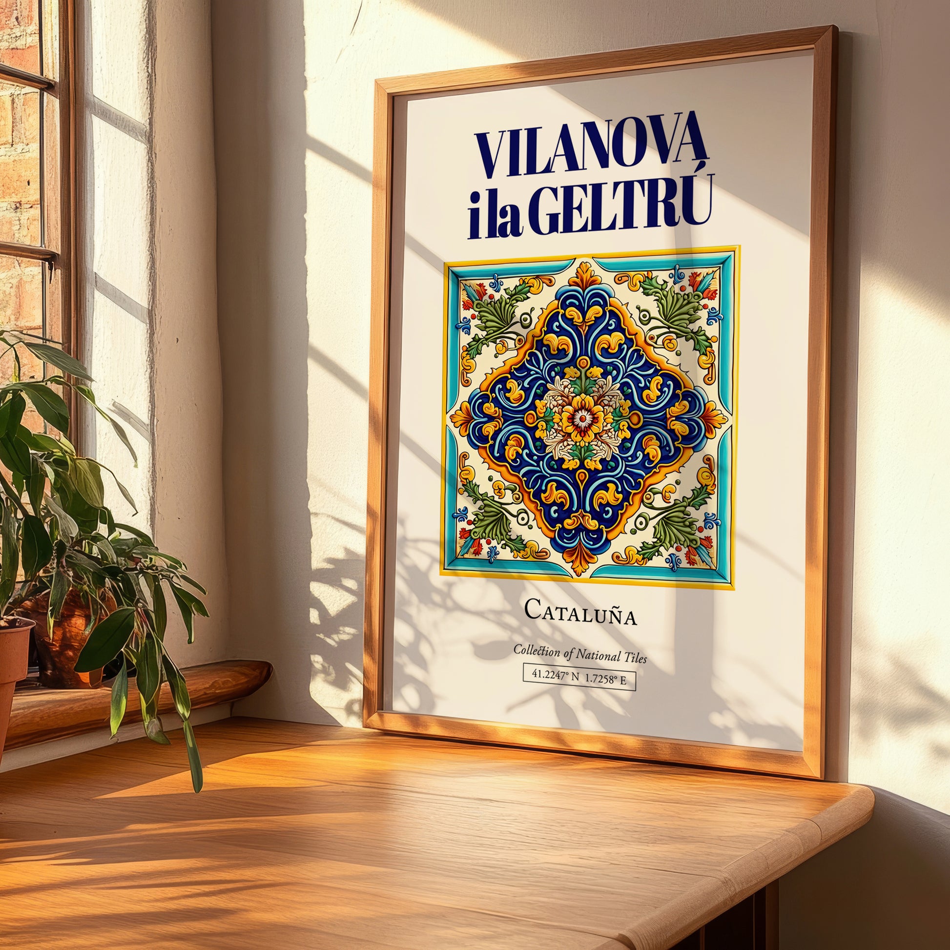 Vilanova i la Geltrú, Spain – Travel Print, clean layout with no caption