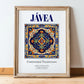 Jávea, Spain – Travel Print, in wooden frame leaning on the floor