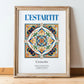 L'Estartit, Spain – Travel Wall Decor, in wooden frame leaning on the floor