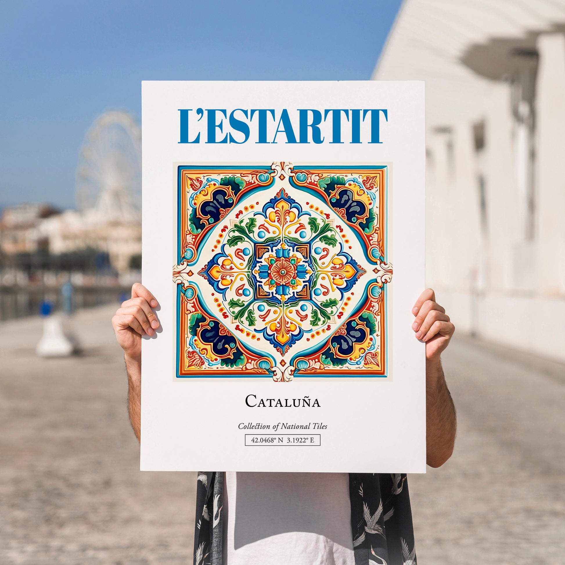 L'Estartit, Spain – Travel Wall Decor, no-text version framed in wood