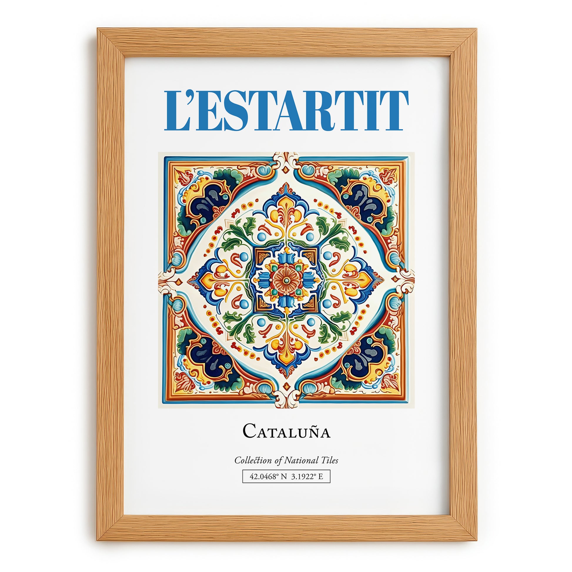 L'Estartit, Spain – Travel Wall Decor, set in oak frame