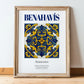 Benahavís, Spain – National Pride Wall Decor, in wooden frame leaning on the floor