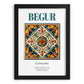 Begur, Spain – Travel Poster, in sleek black frame