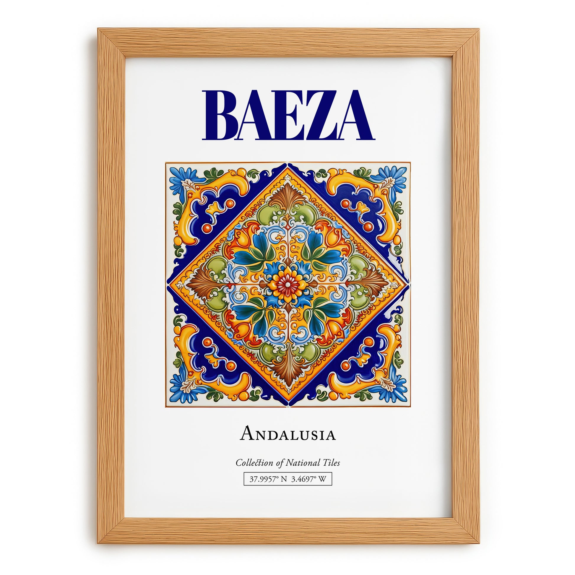 Baeza, Spain – Historic Cities Art Print, set in oak frame