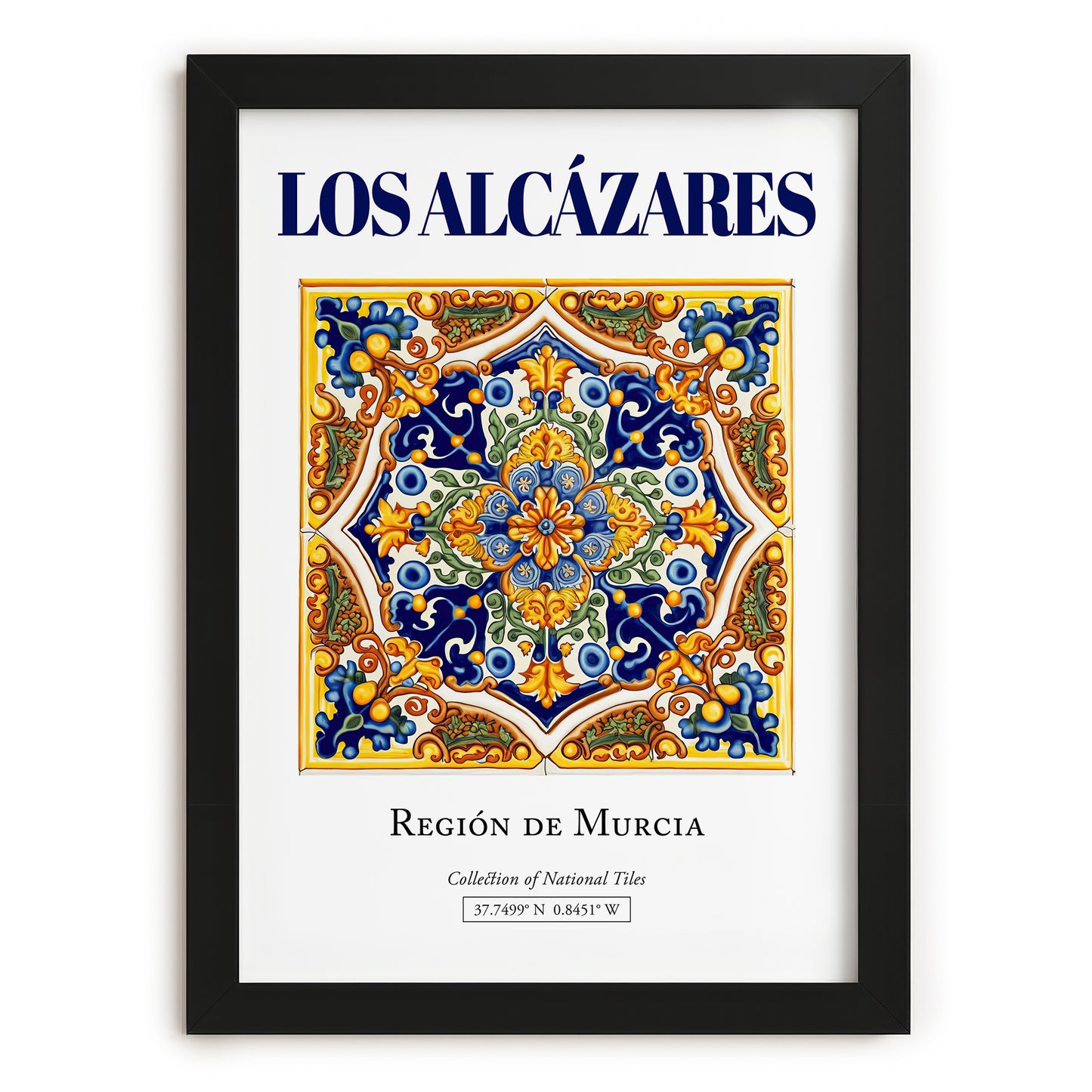 Los Alcázares, Spain – Travel Poster, in sleek black frame