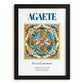 Agaete, Spain – Retro Travel Poster, in sleek black frame