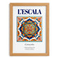 L'Escala, Spain – Travel Print, set in oak frame