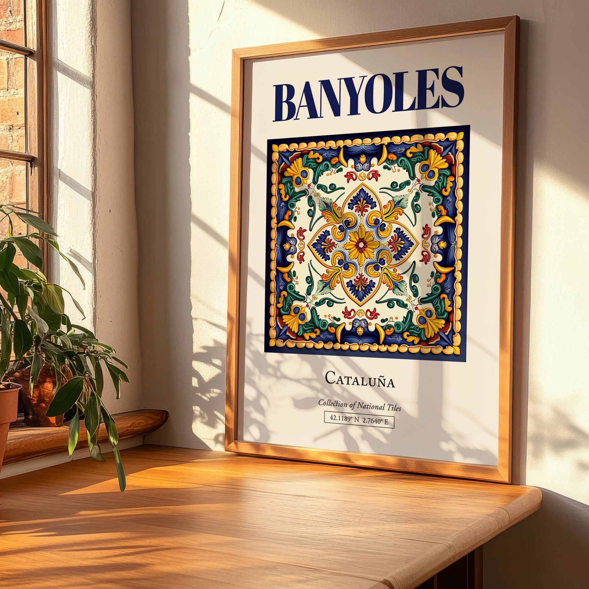 Banyoles, Spain – Travel Print, clean layout with no caption