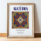 Alcúdia, Spain – Travel Print, in wooden frame leaning on the floor