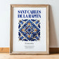 Sant Carles de la Ràpita, Spain – Wanderlust Wall Decor, in wooden frame leaning on the floor