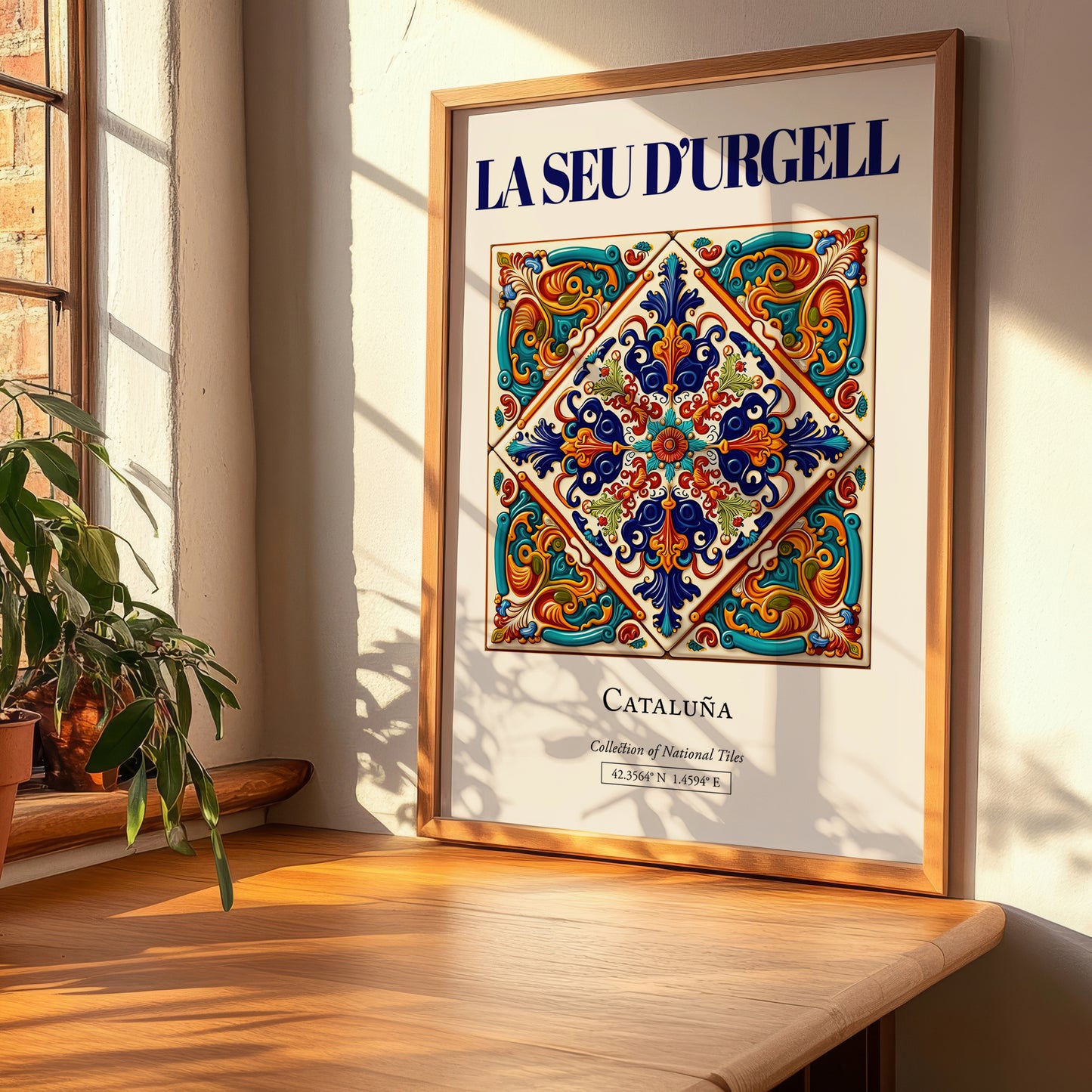 La Seu d'Urgell, Spain – Cultural Heritage Wall Art, clean layout with no caption