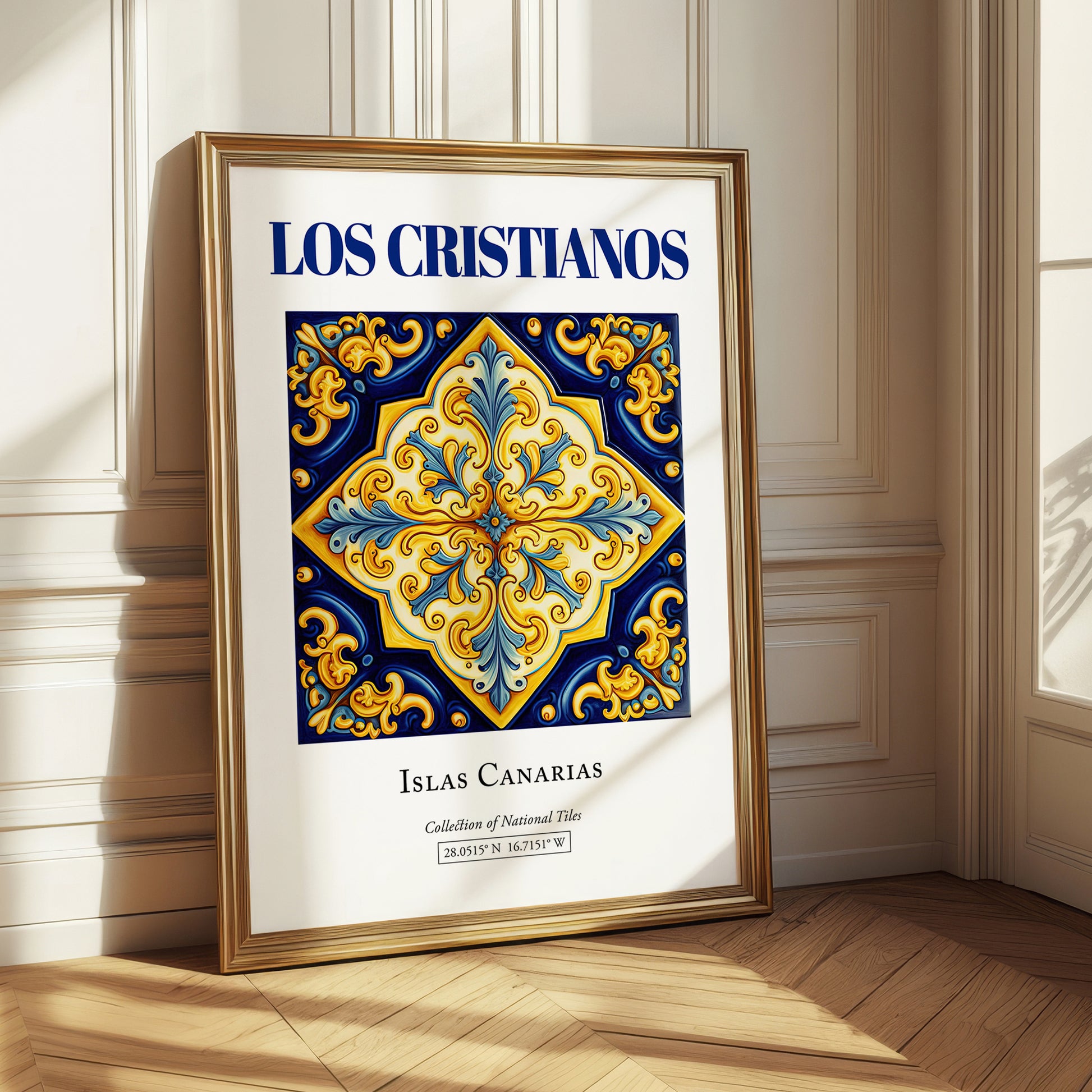 Los Cristianos, Spain – Travel Print, styled in a charming Paris street view
