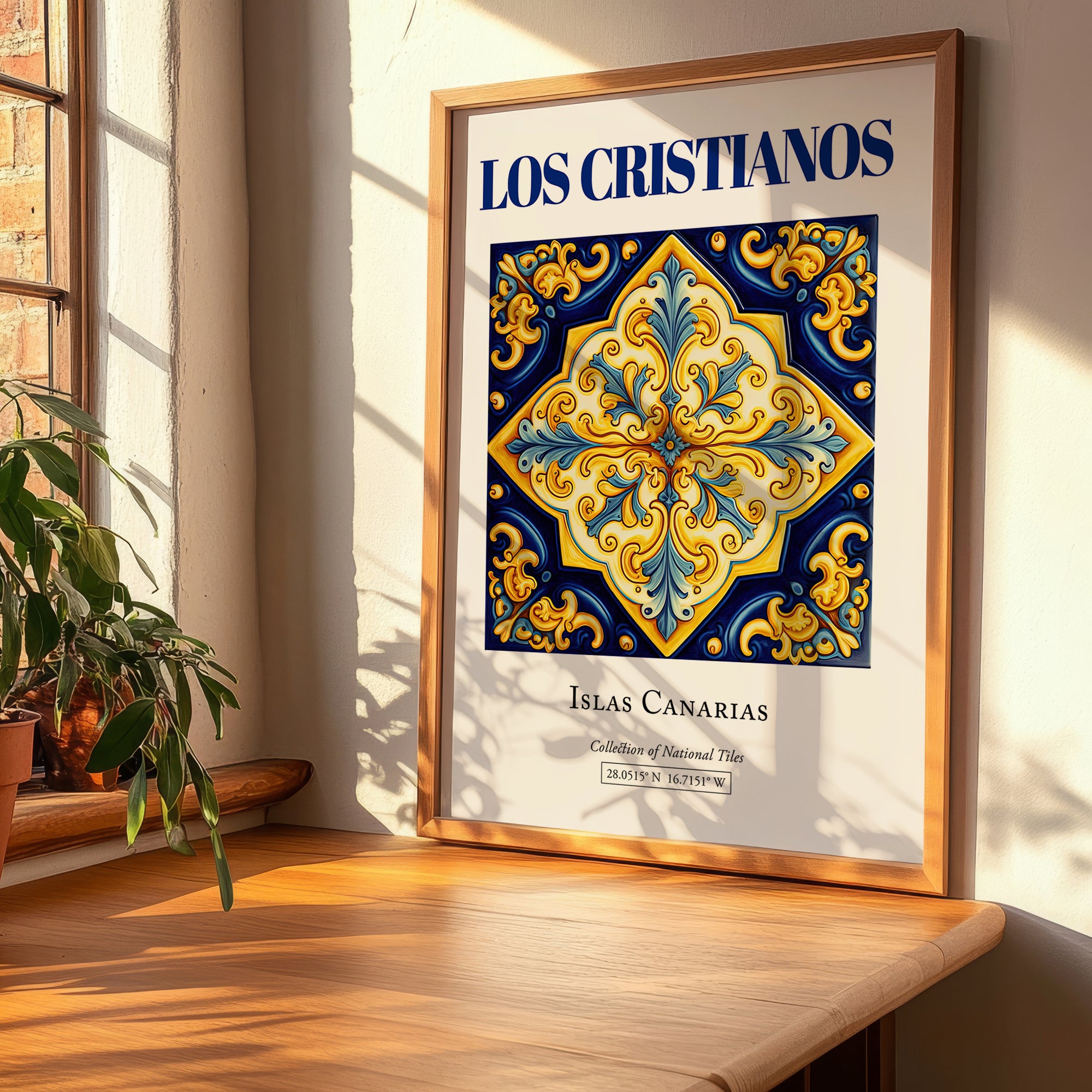 Los Cristianos, Spain – Travel Print, clean layout with no caption