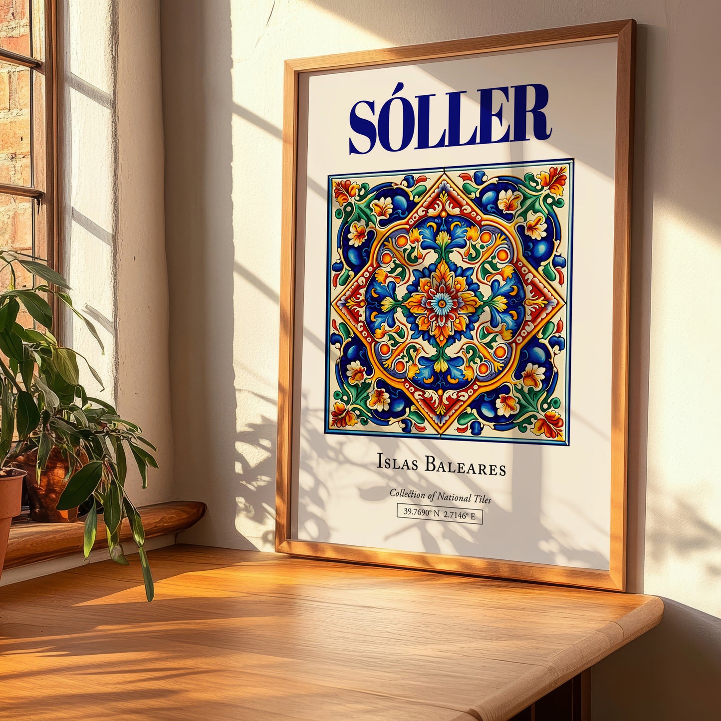Sóller, Spain – Travel Print, clean layout with no caption