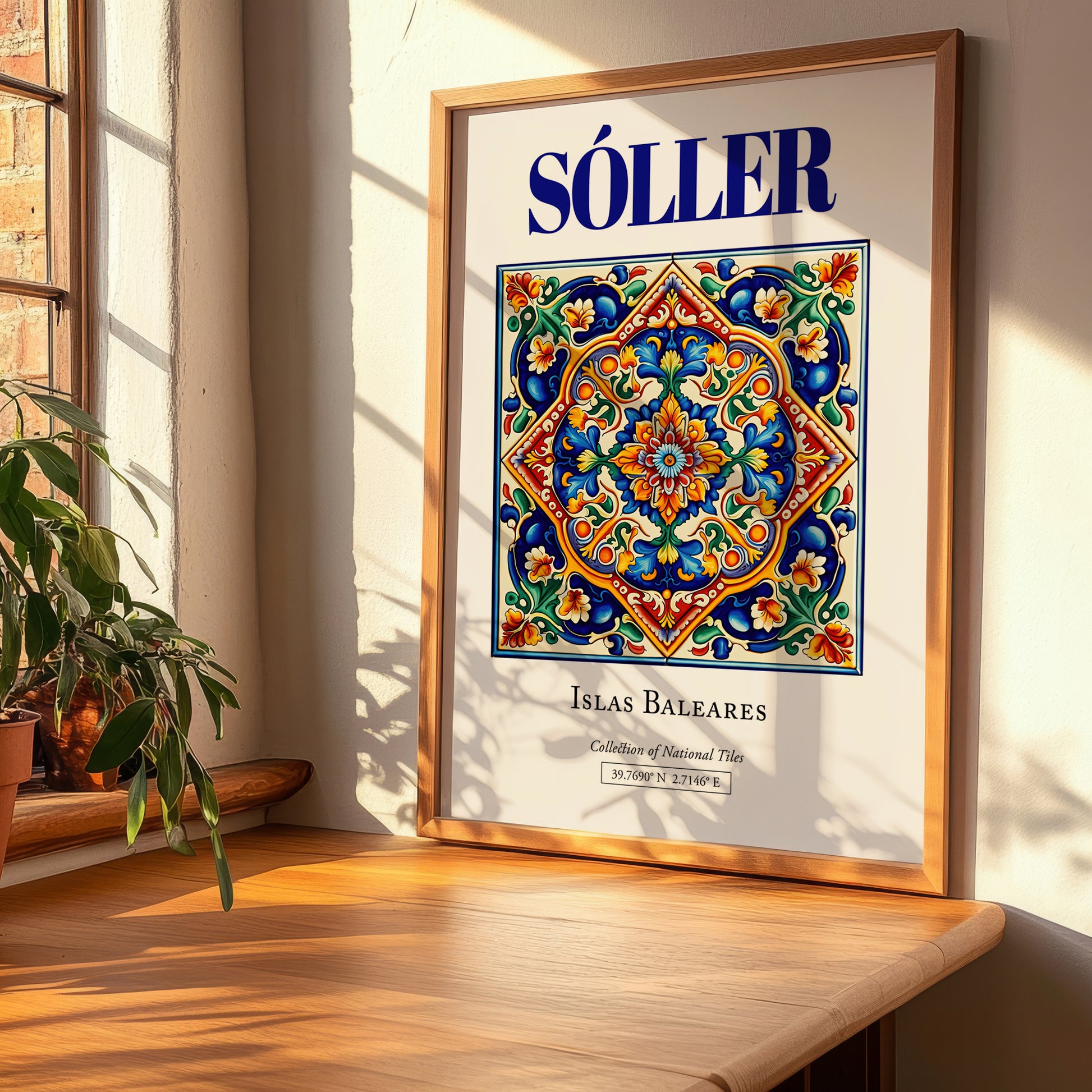 Sóller, Spain – Travel Print, clean layout with no caption