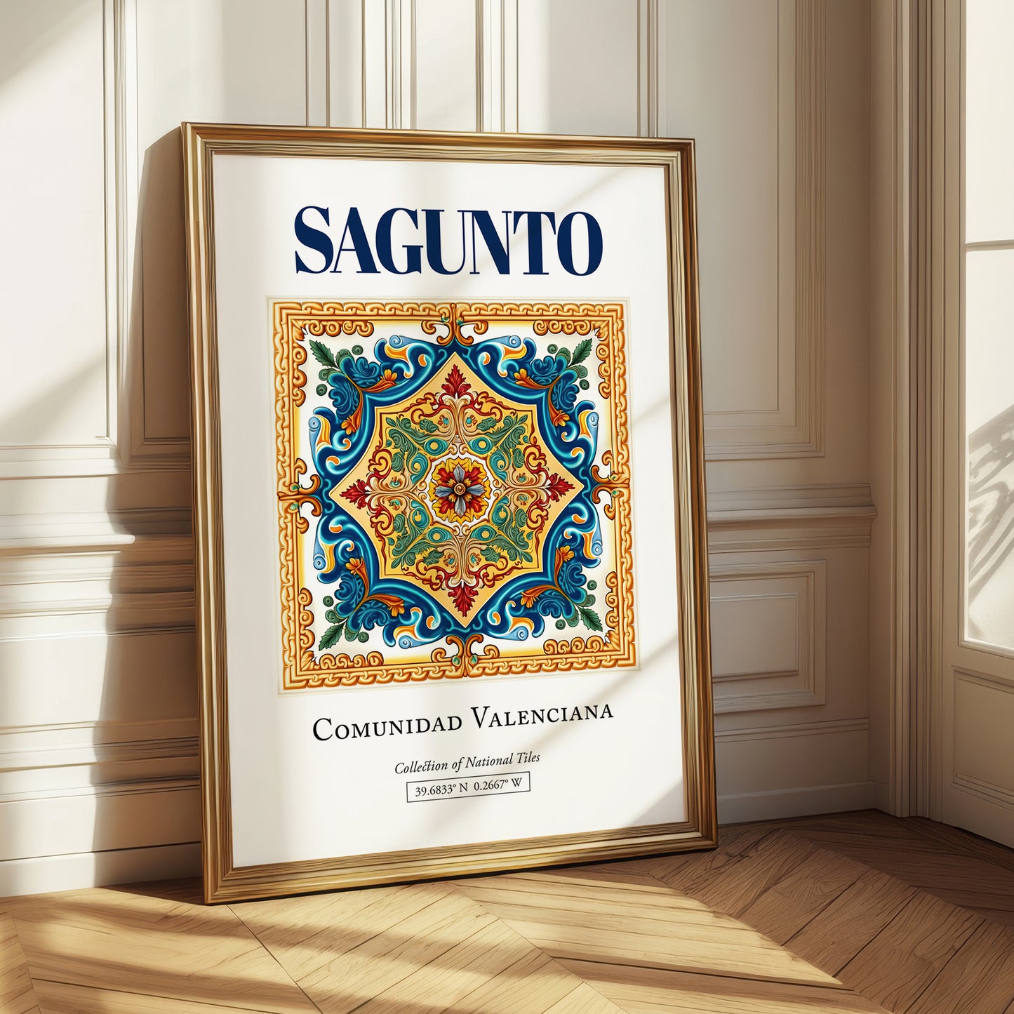 Sagunto, Spain – Travel Print, styled in a charming Paris street view