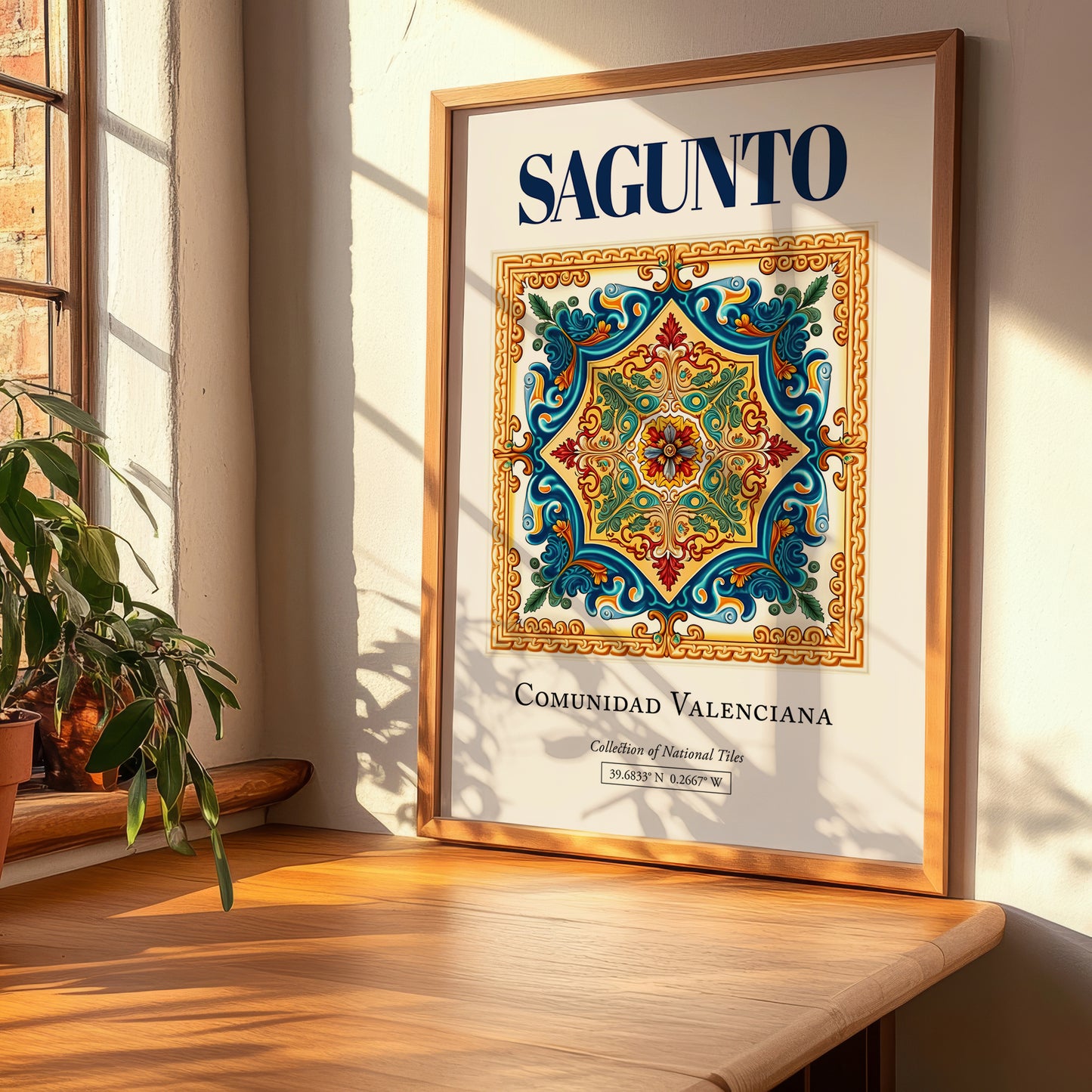 Sagunto, Spain – Travel Print, clean layout with no caption