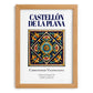Castellón de la Plana, Spain – Travel Print, set in oak frame