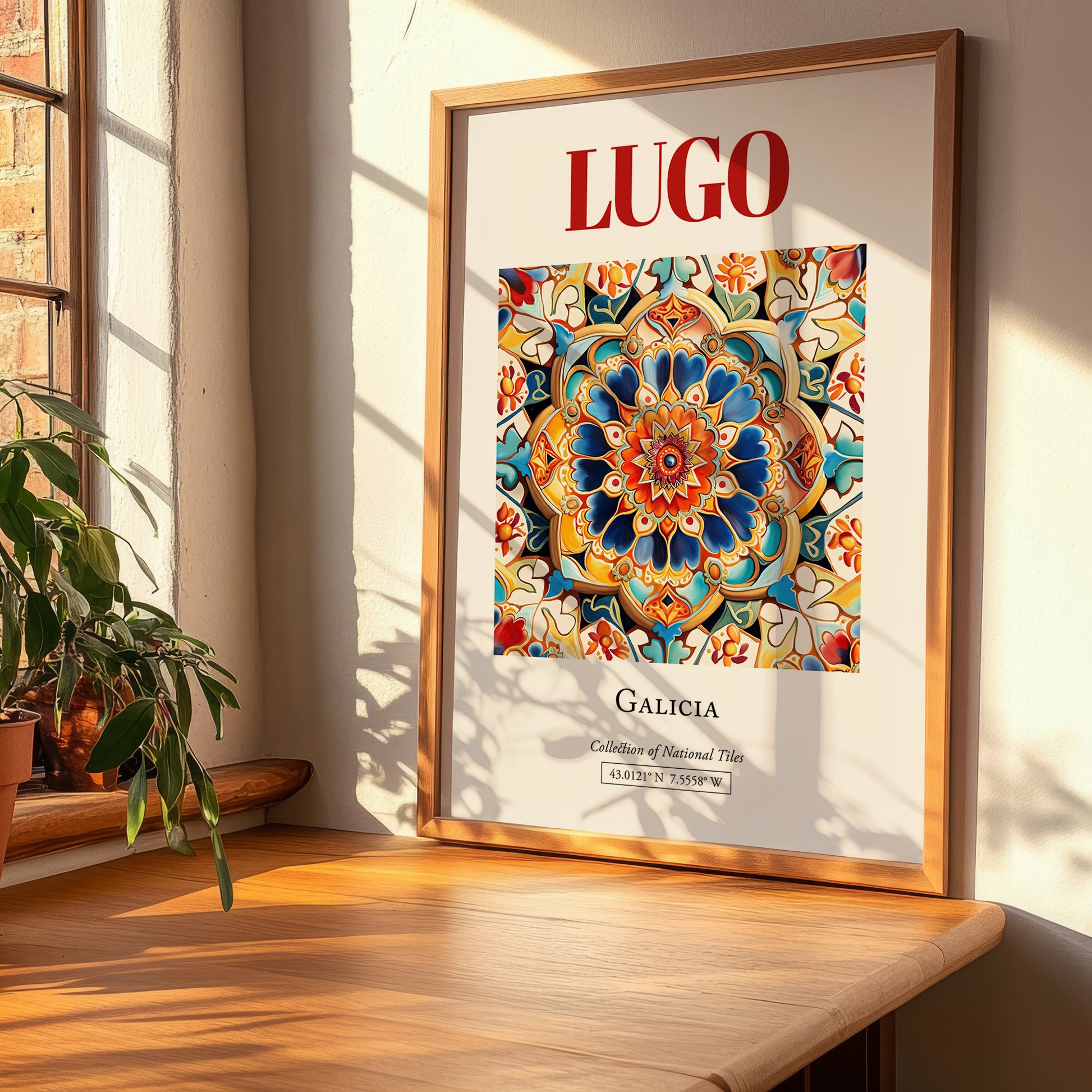 Lugo, Spain – Travel Poster, clean layout with no caption