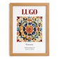 Lugo, Spain – Travel Poster, set in oak frame