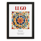 Lugo, Spain – Travel Poster, in sleek black frame