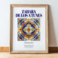 Zahara de los Atunes, Spain – Cultural Heritage Wall Art, in wooden frame leaning on the floor